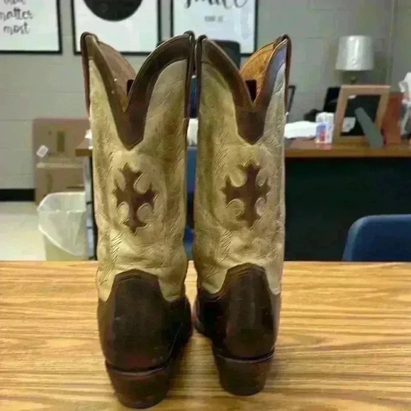 Ladies Charlie 1 Horse Brown & Tan Leather Pointed Toe Western
Boots Size 8.5 - Picture 4 of 10